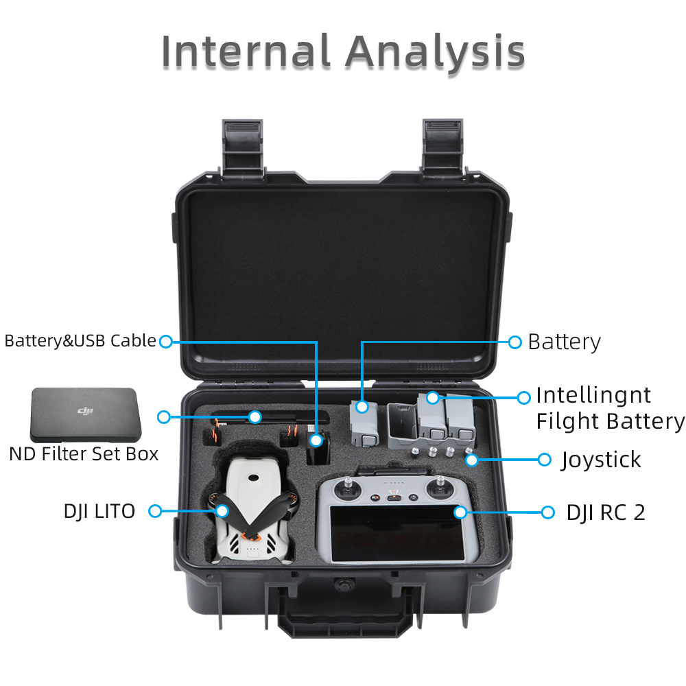 For DJI LITO 1 X1 Drone Hard S - огляд і ціна Drone Hard Shell Case