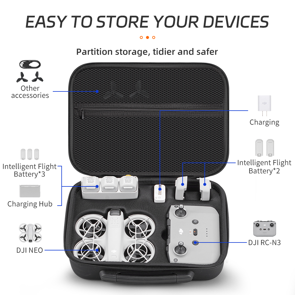 XFJI Carrying Case Compatible  - огляд і ціна Drone Hard Shell Case